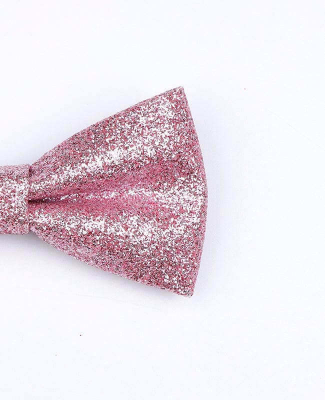 Noeud Papillon à Paillettes Rose n°5 pour Enfant