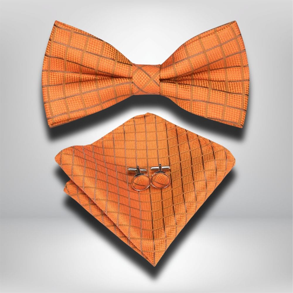 Noeud Papillon Orange Motif